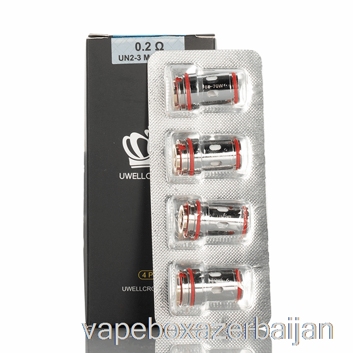 Vape Smoke Uwell CROWN 5 Replacement Coils 0.2ohm UN2-3 Triple Mesh Coils